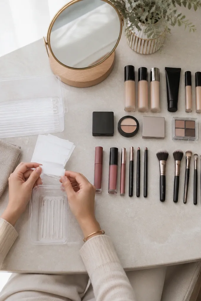 Low-Maintenance Vanity Makeup Organization Ideas
