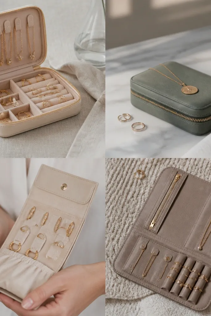 Luxe travel jewelry organizer ideas