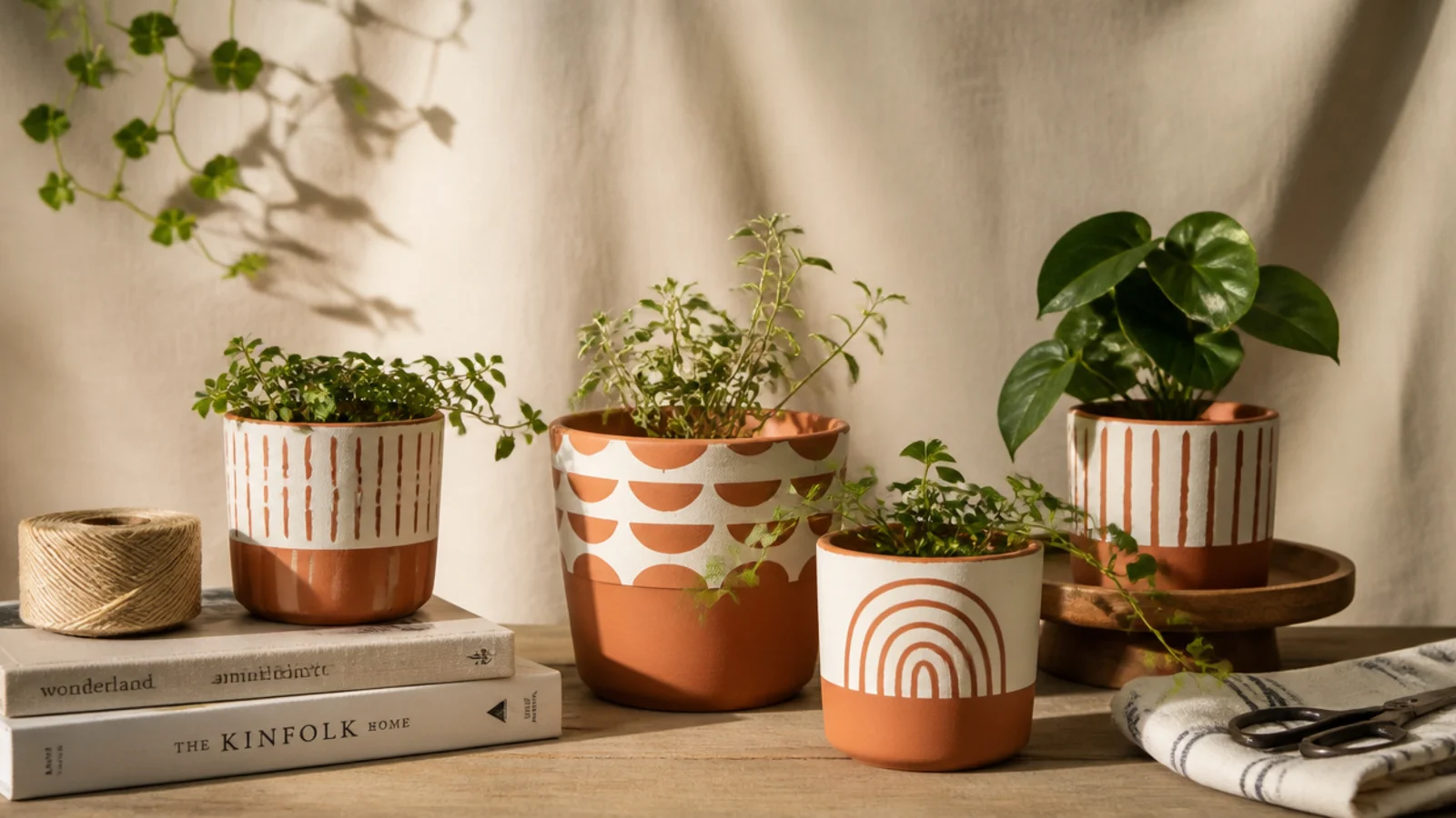 Mini pot painting ideas for succulents and tiny plants