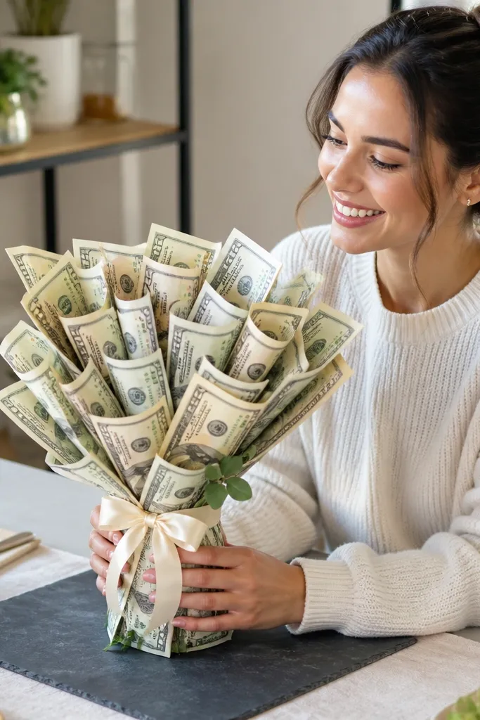 Modern DIY Money Bouquet Ideas