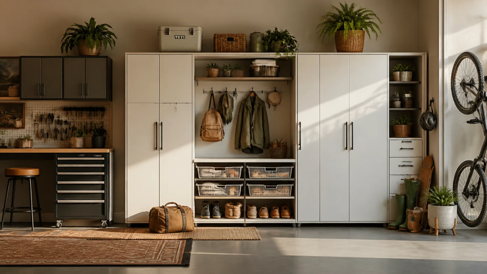 Modern garage organization ideas for a clean, styled space