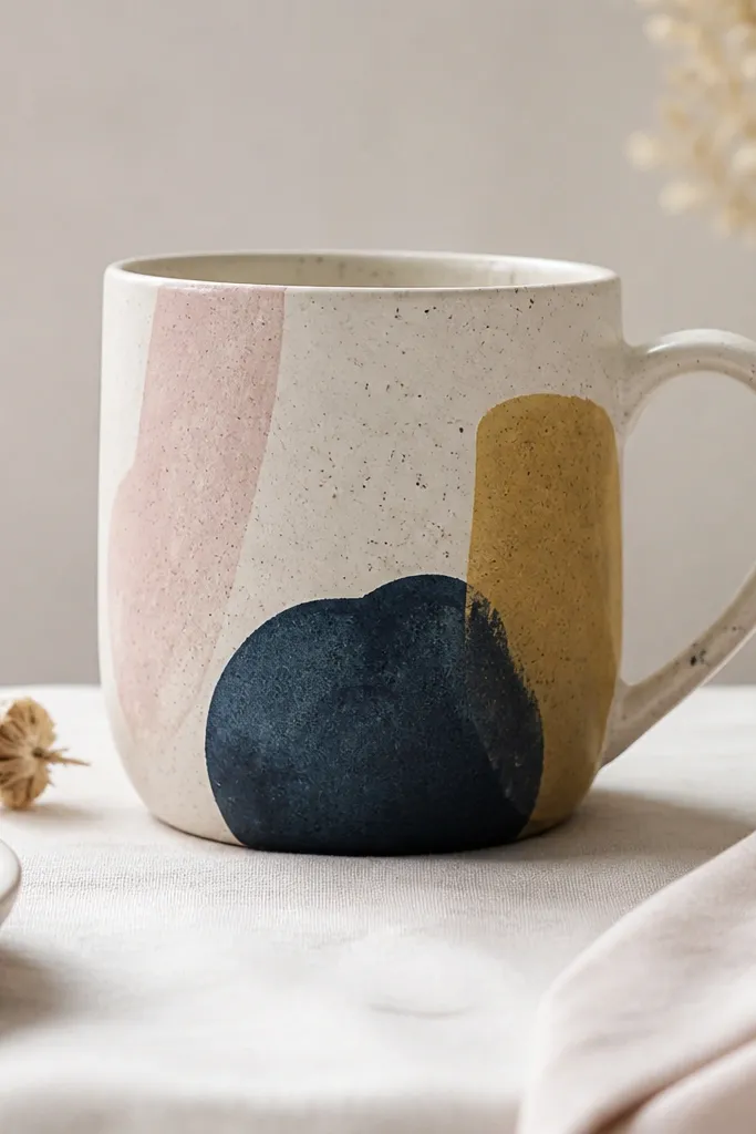Modern minimalist mug painting ideas