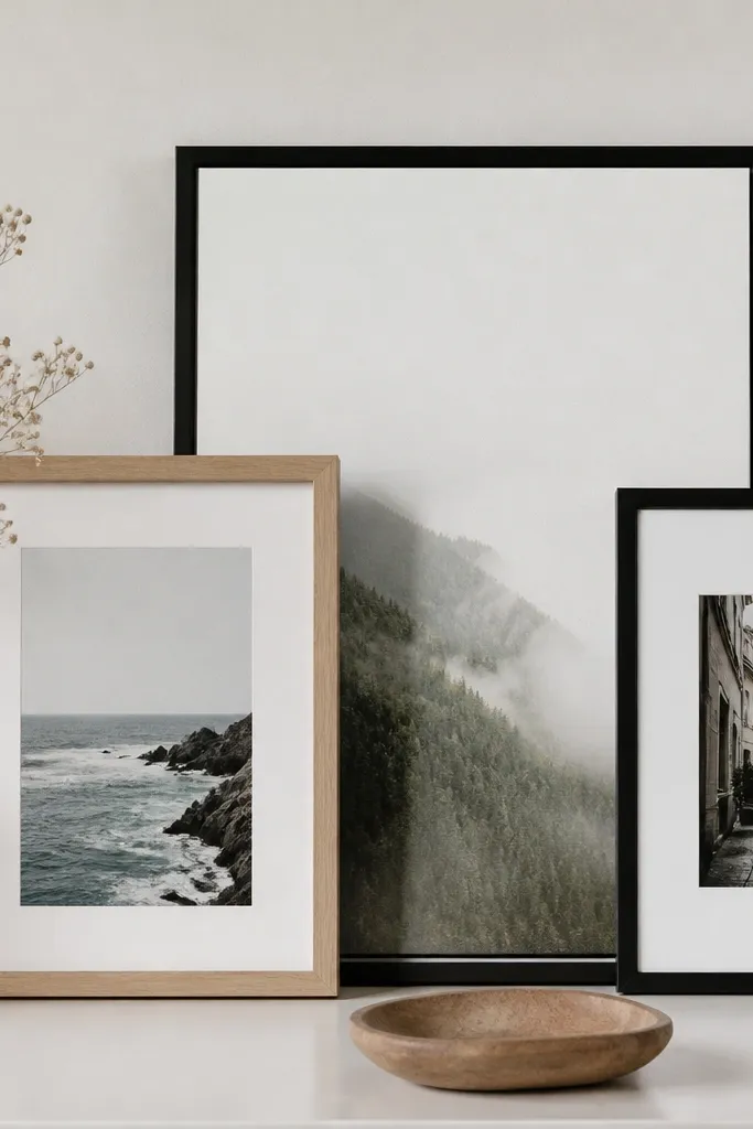 Modern minimalist photo frame ideas on a budget
