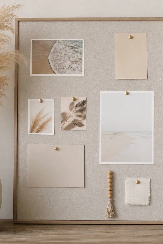 Modern minimalist prayer board ideas