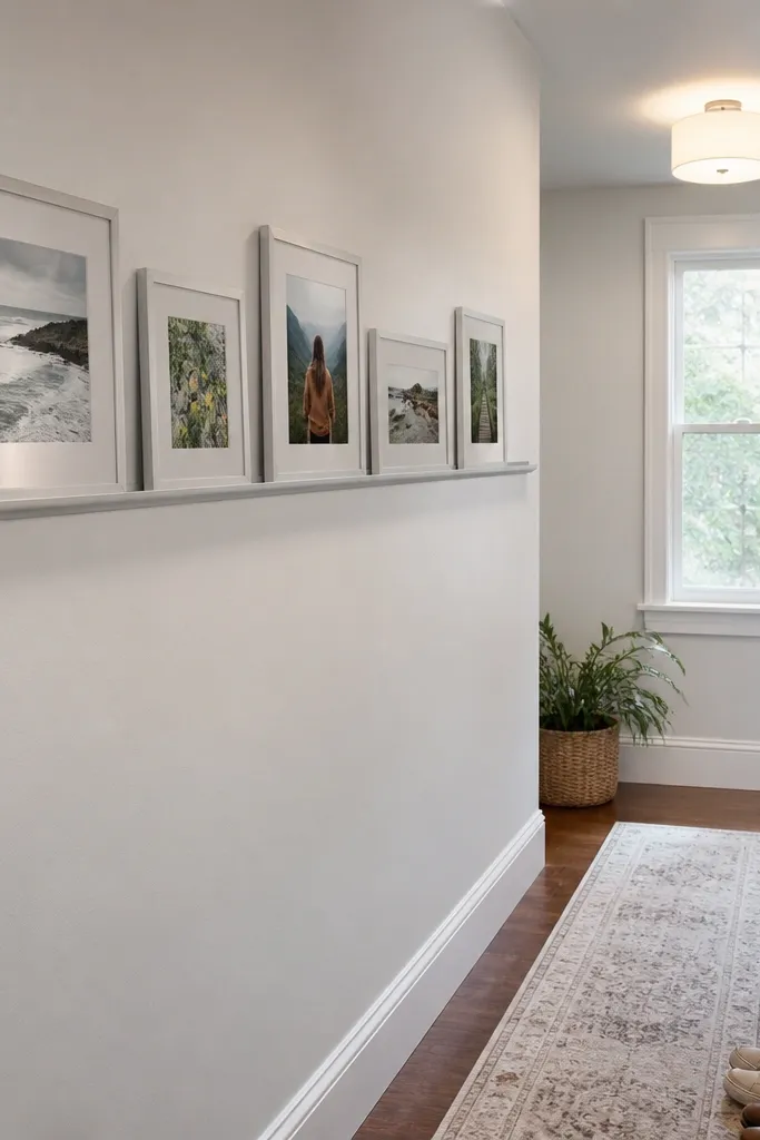 A horizontal strip of small frames aligned to one straight baseline