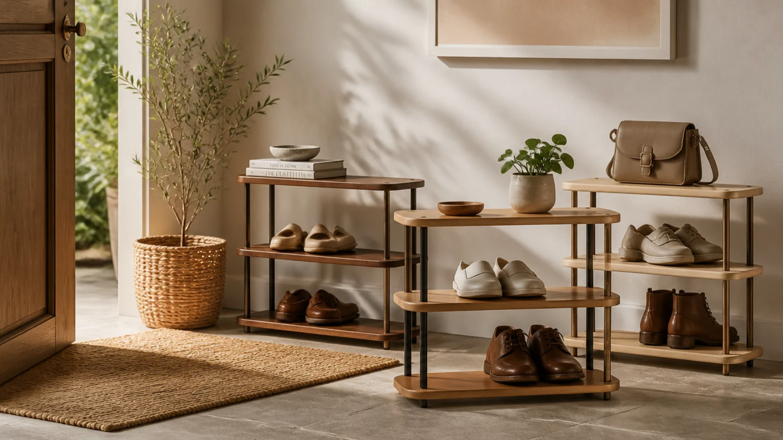 Modern shoe rack design ideas that look built-in
