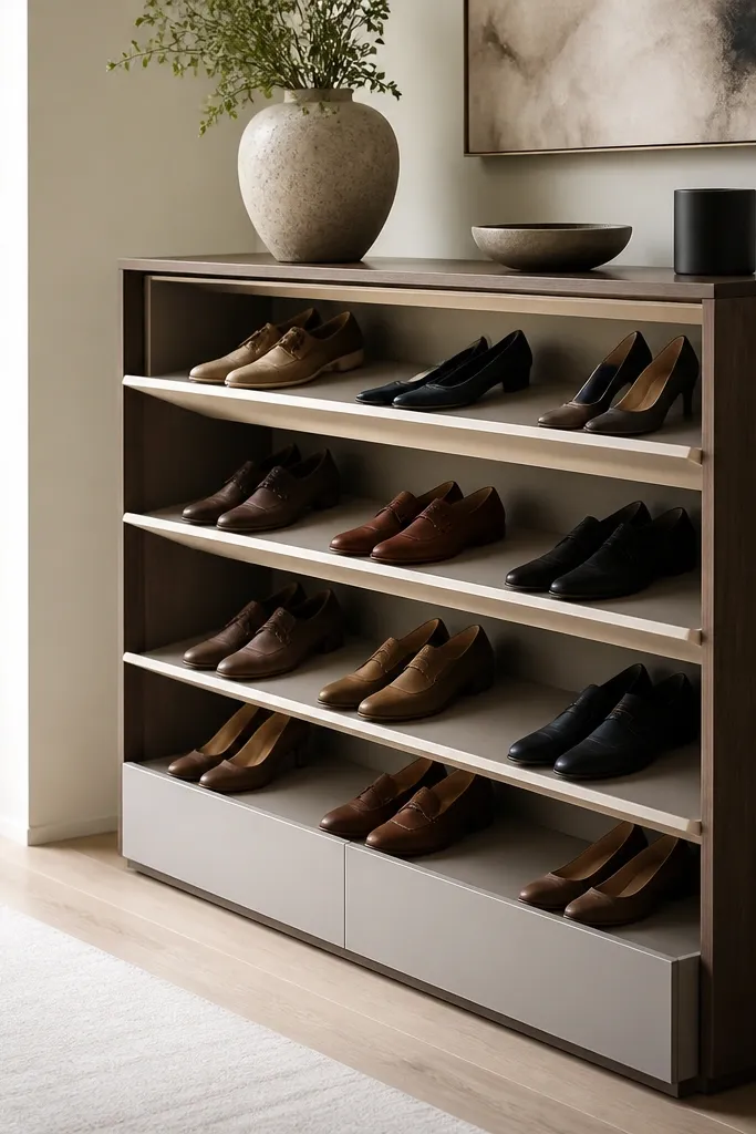 Modern shoe rack ideas that look expensive
