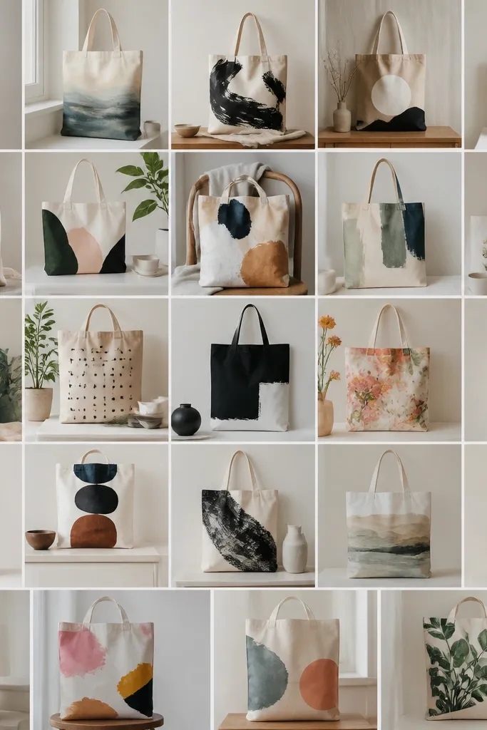 23 modern tote bag painting ideas that feel fresh