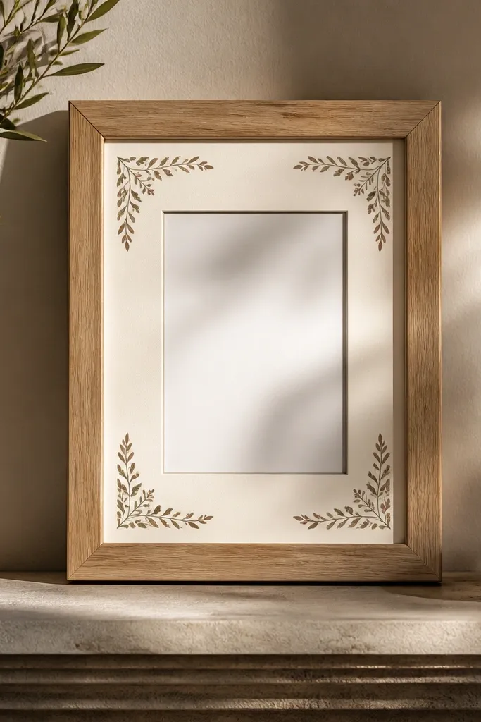 Four corner borders with map textures and decorative lines