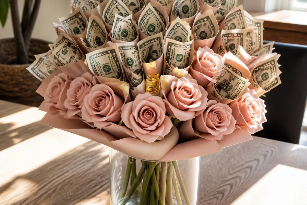 Money Bouquet Ideas With Paper Roses