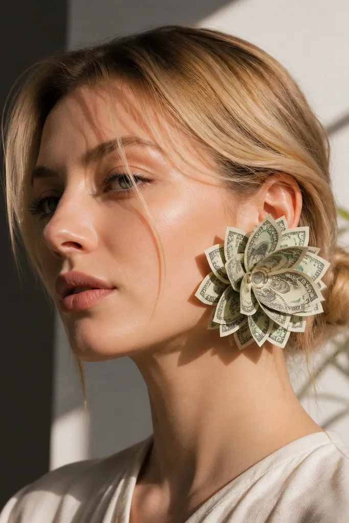 Layered petals made from half-bills creating a two-layer look