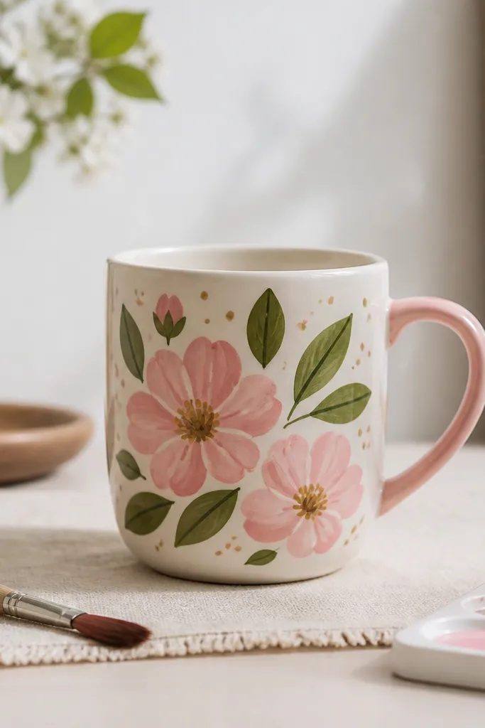 No drill removable mug painting ideas