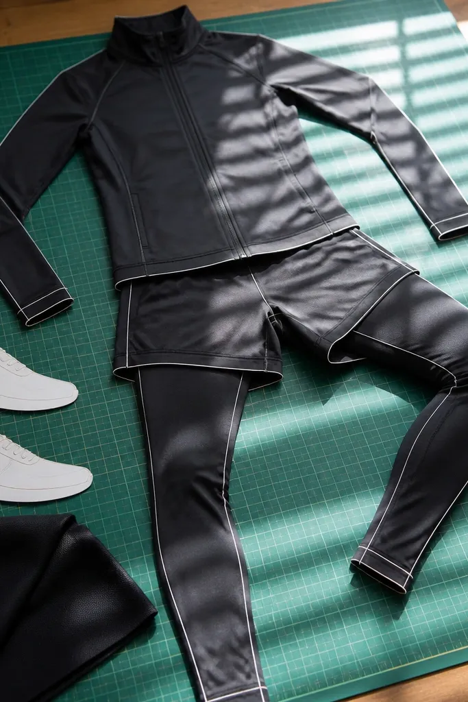 Paper doll base with a bent-knee stance and sporty posture