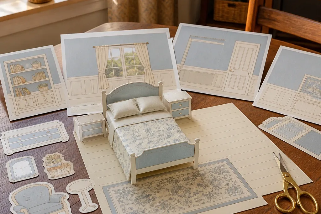 Paper Doll Bedroom Templates That Look Dreamy