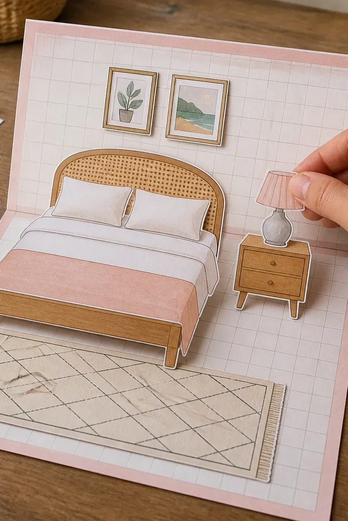 Paper Doll Bedroom Templates That Look Dreamy