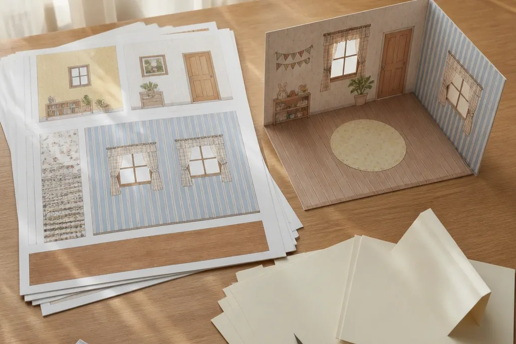 Paper Doll House Templates For A Cozy Playroom