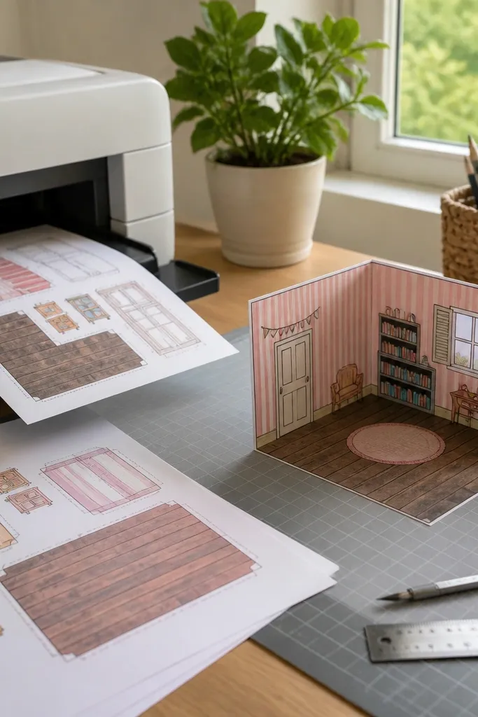 Paper Doll House Templates For A Cozy Playroom