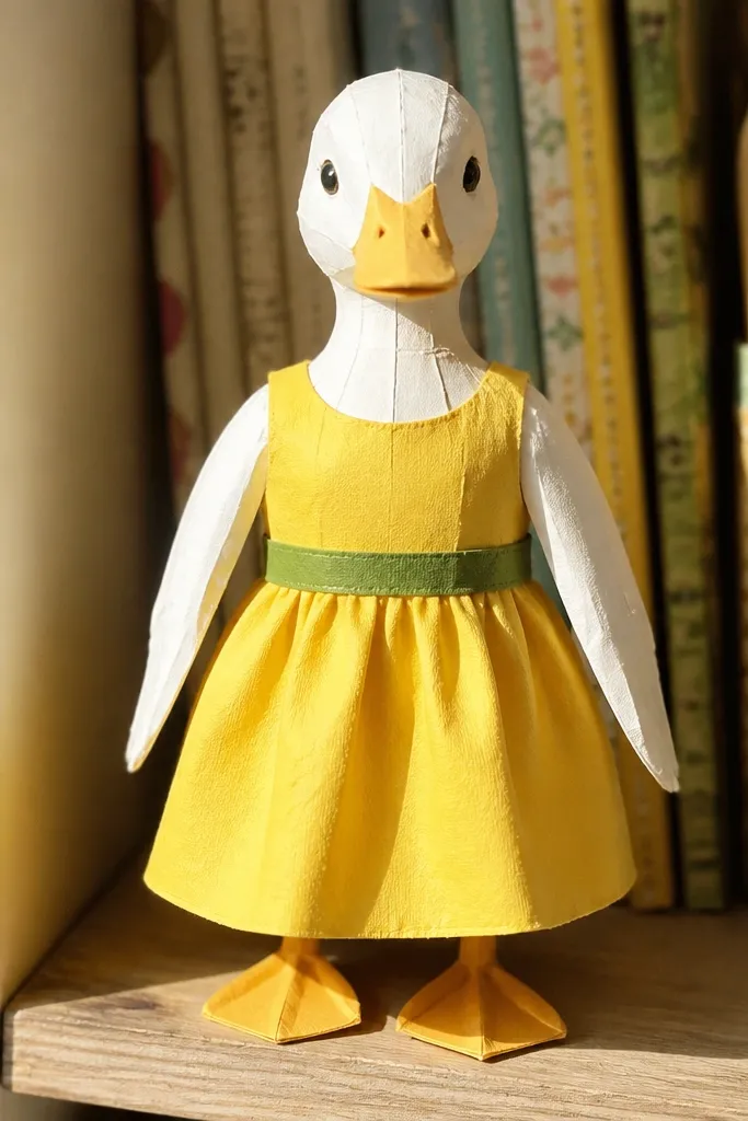 Yellow sun dress with green waistband