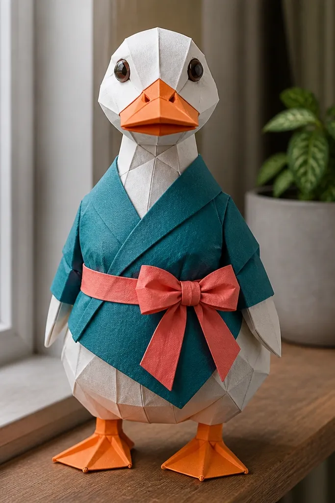 Teal wrap top with a coral tie bow at the center