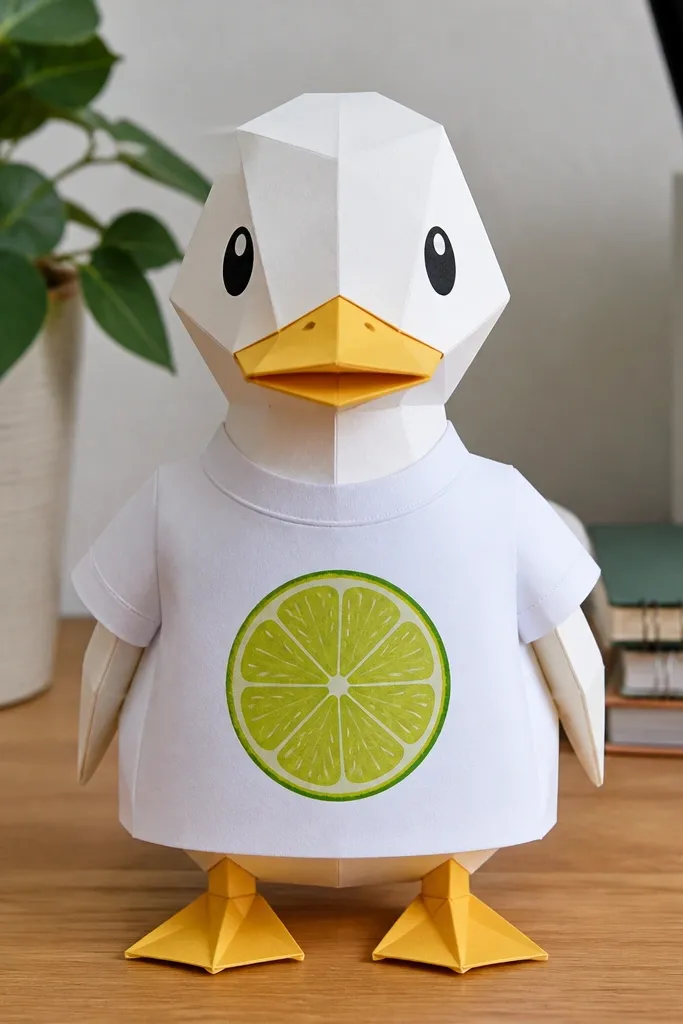 White t-shirt with a lime green graphic circle