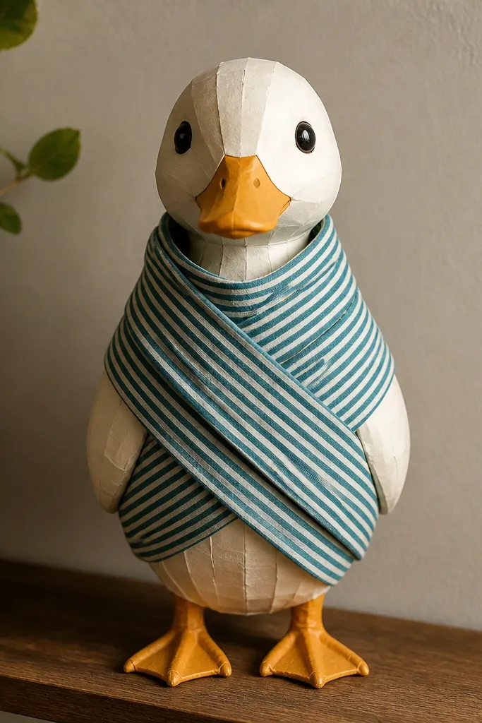Teal striped wrap top with a scarf-like overlay