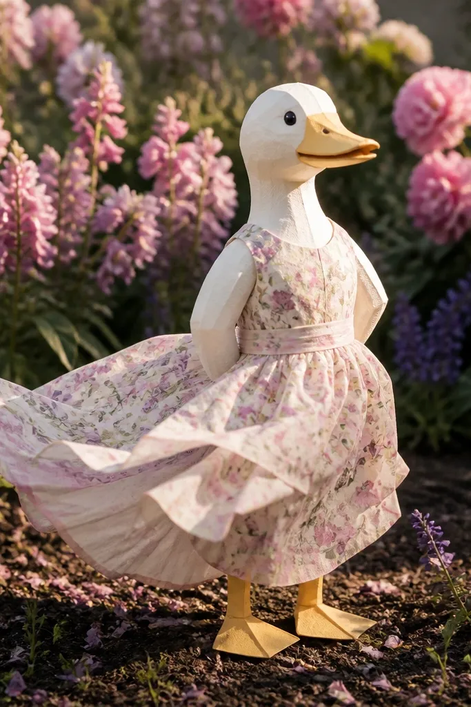 Pastel floral sundress with a gathered skirt look