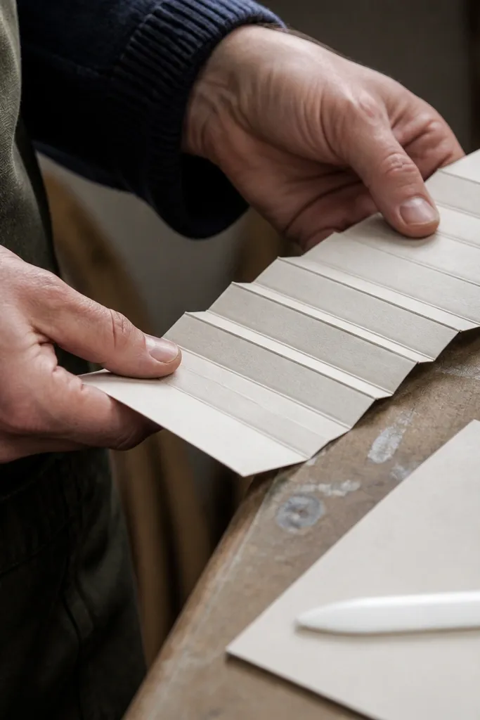 Sturdy matte paper with a smooth feel and slight natural tone for binding work
