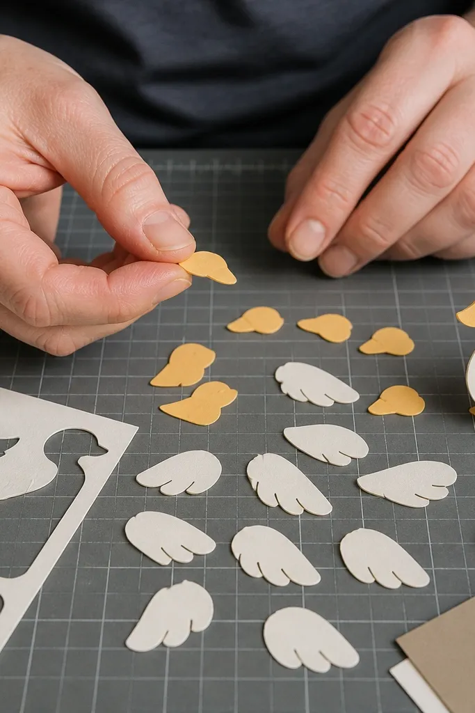 Matte craft paper sheet with crisp cut lines and clean edges