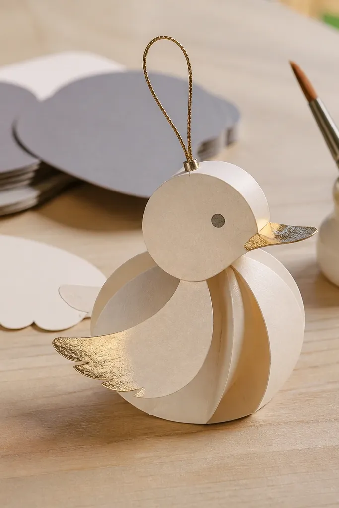 Metallic foil paper with reflective accents and thin paper body