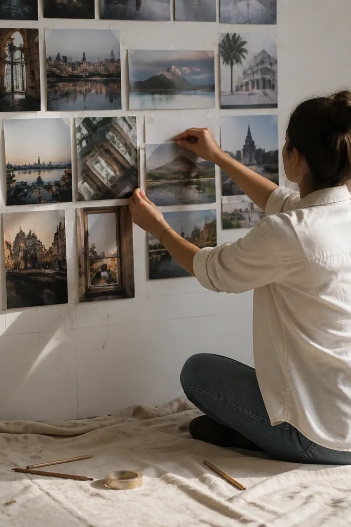 Photo Wall Collage Tape Mistakes and Layout Fixes