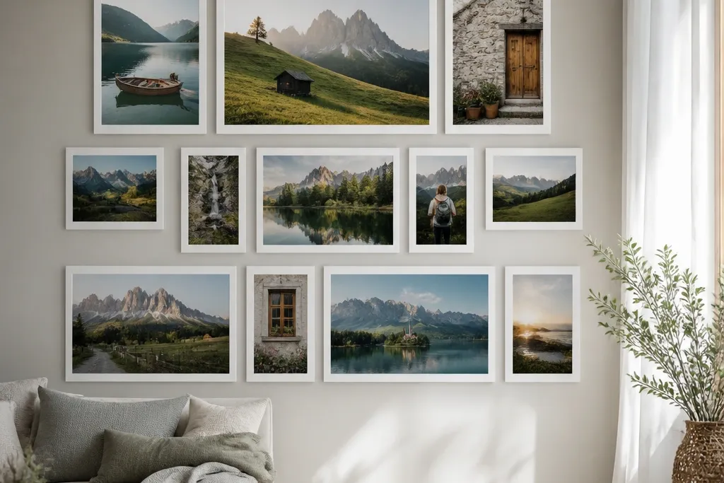 Photo Wall Collage Wallpaper Ideas That Look Real