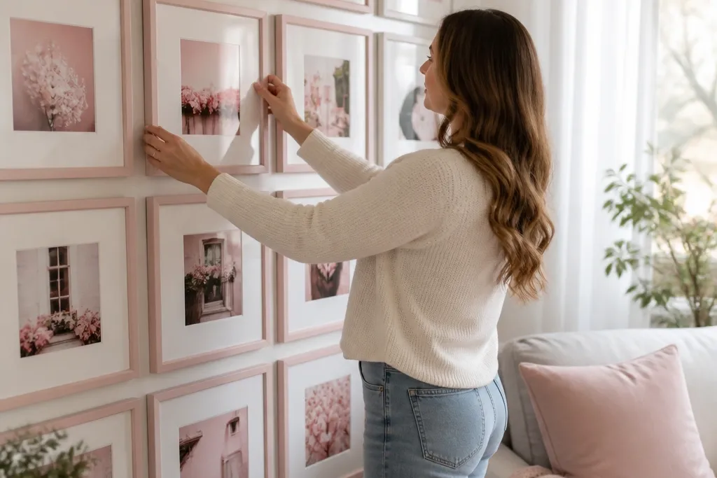 Pink Aesthetic Photo Wall Collage Ideas