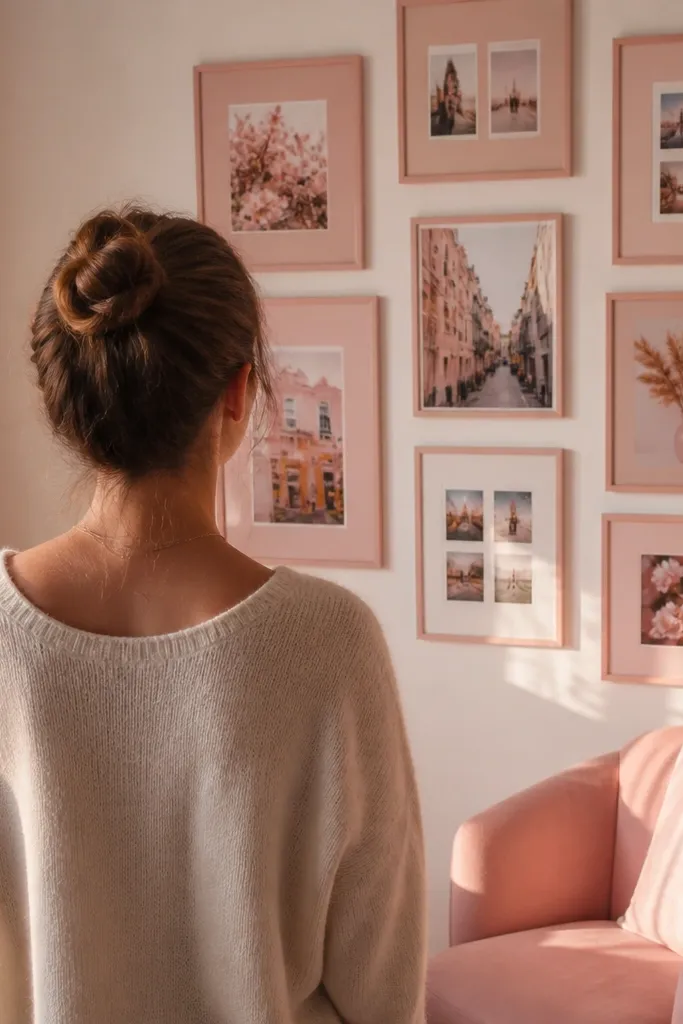 Pink Aesthetic Photo Wall Collage Ideas