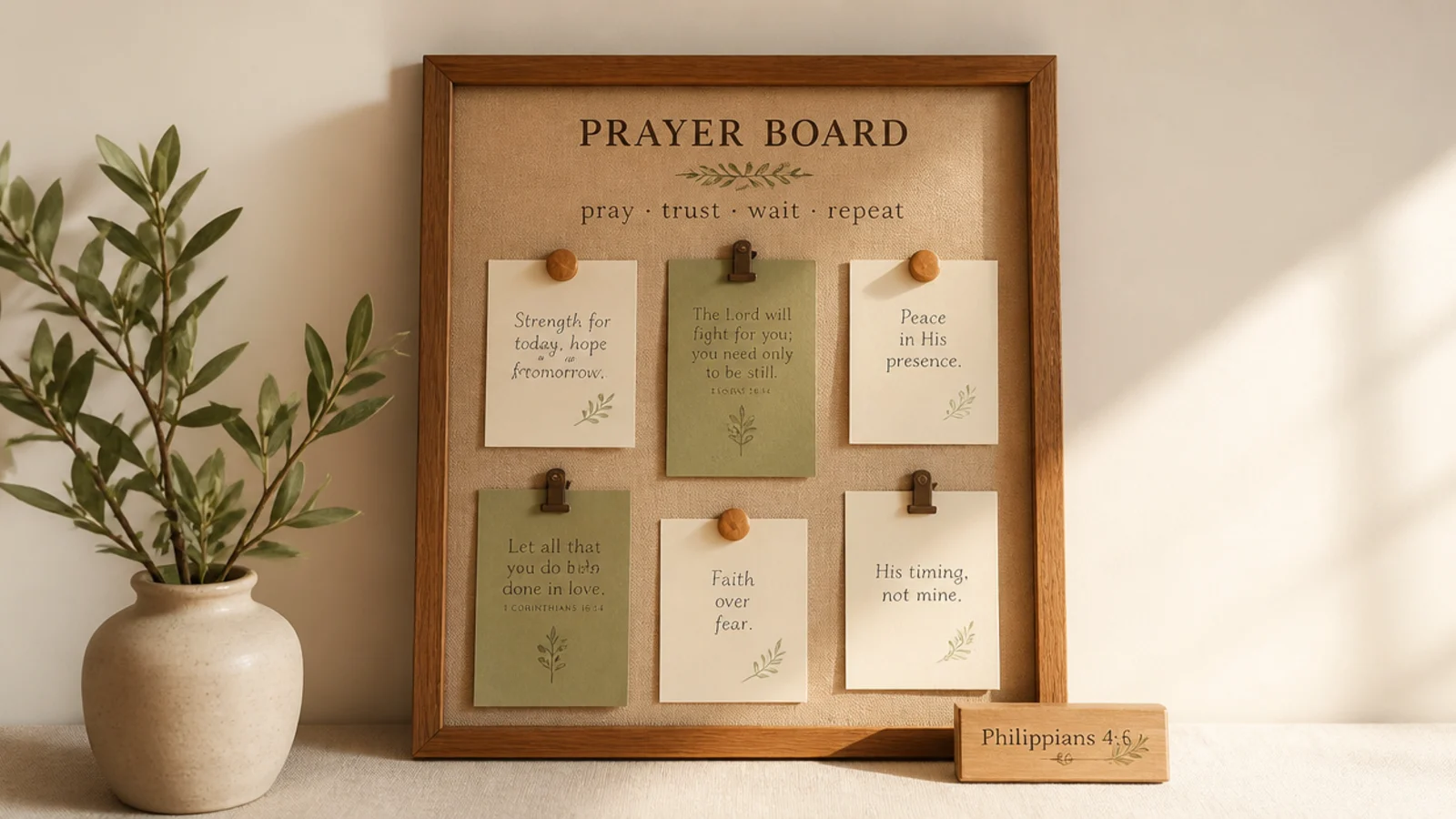 Prayer board ideas: a simple 5-step plan to make one at home
