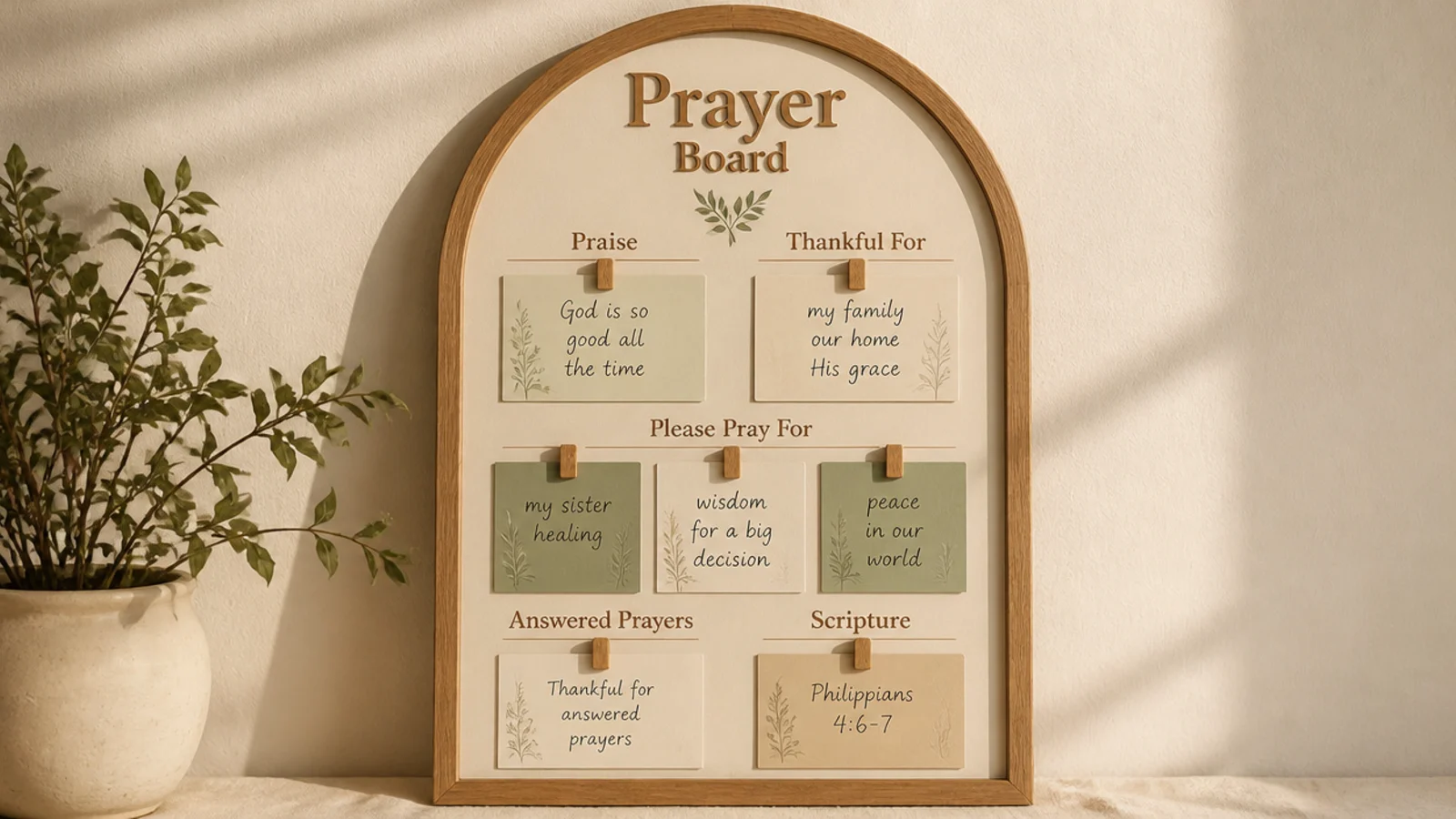 Prayer vision board ideas that turn goals into prayers