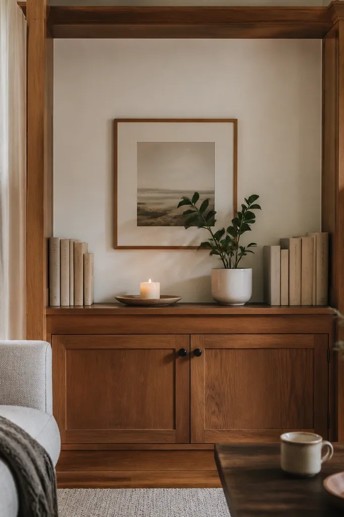 Quick and Easy Built-In Shelves Living Room Styling