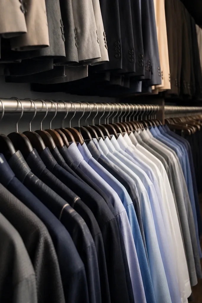 Closet rod with a second rail below it for matching hanger height