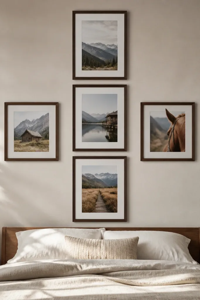Five aligned photos with one cropped to look intentionally cut