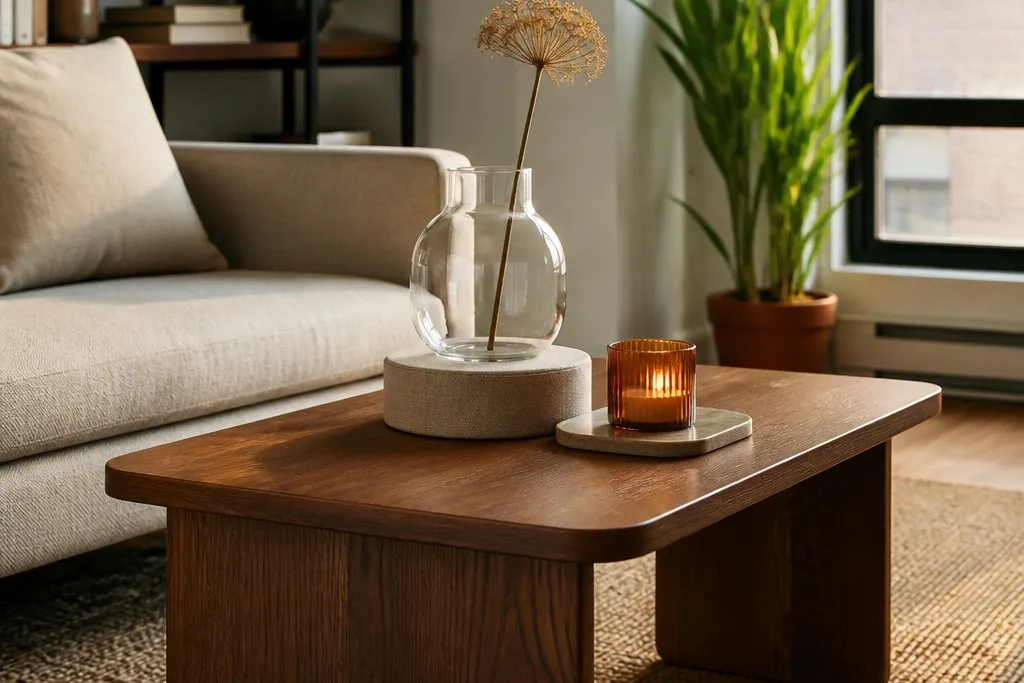 Quick and Easy Small Coffee Table Decor