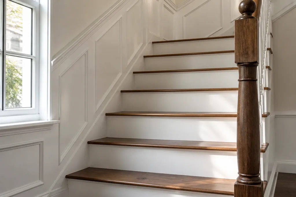 Quick and Easy Staircase Wainscoting Ideas