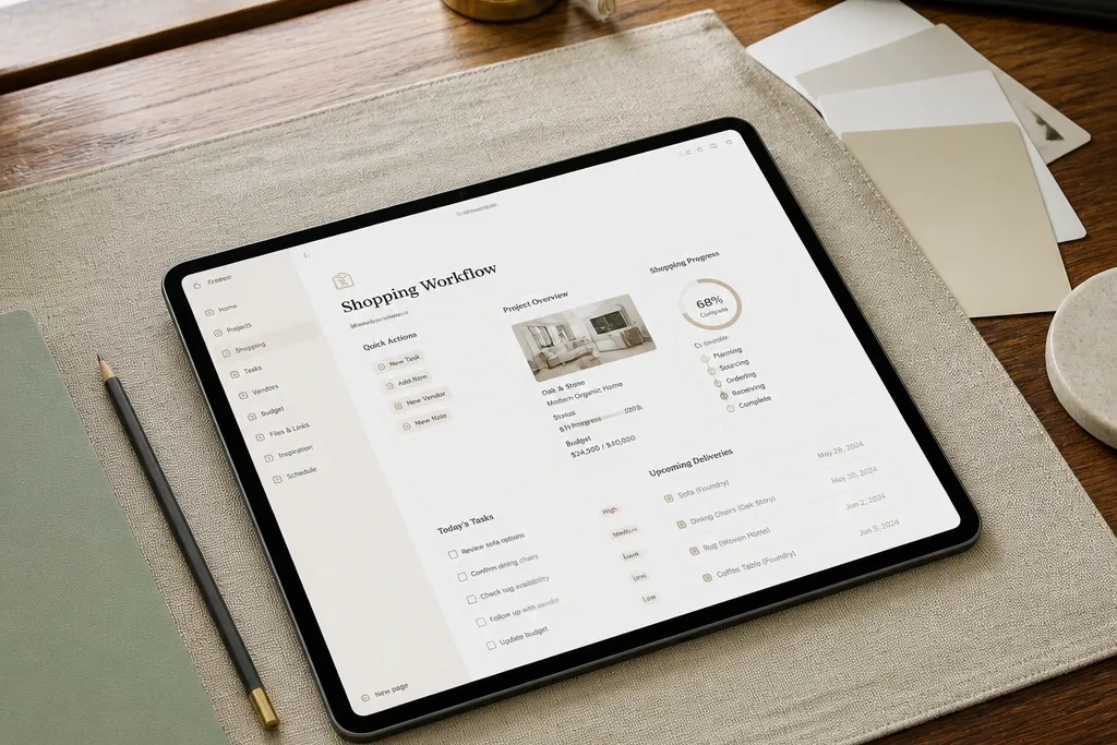 Quick And Easy Stylish Notion Template Ideas For Your iPad