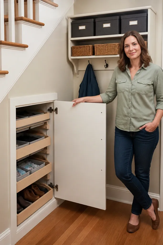Quick and Easy Under Stairs Storage
