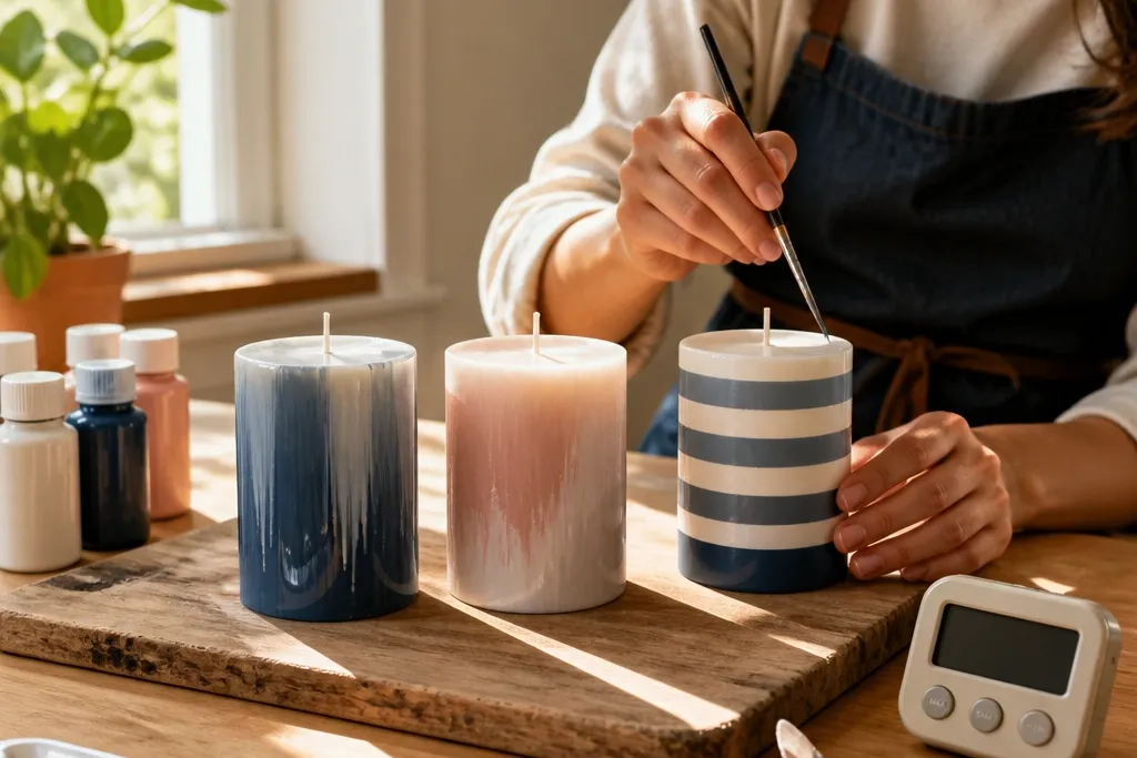 Quick Candle Painting in 5 Minutes