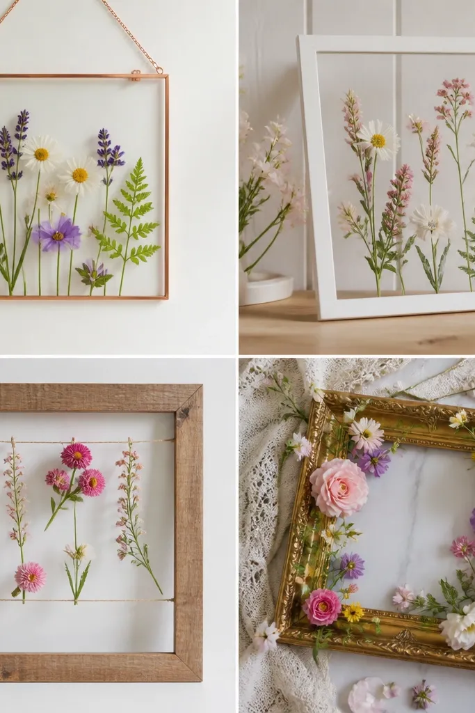 Quick DIY Flower Frame Ideas