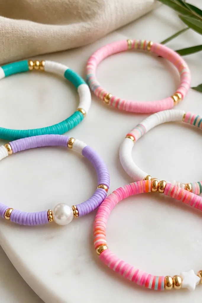 Quick Easy Clay Bead Bracelet Ideas