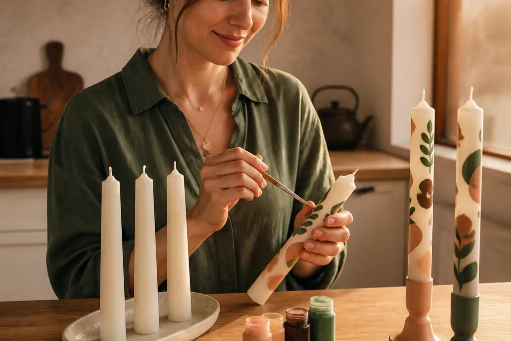 Renter-Friendly Candle Painting No Drill Tips