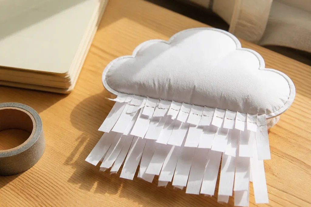 Renter-Friendly DIY Paper Squishy Steps