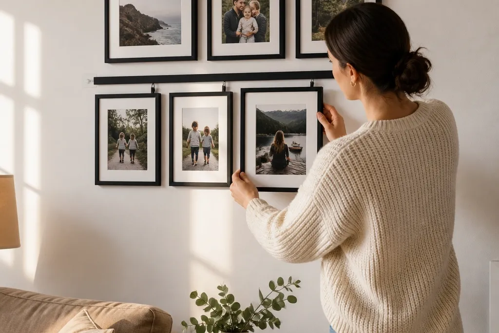Renter-Friendly Family Photo Collage Ideas