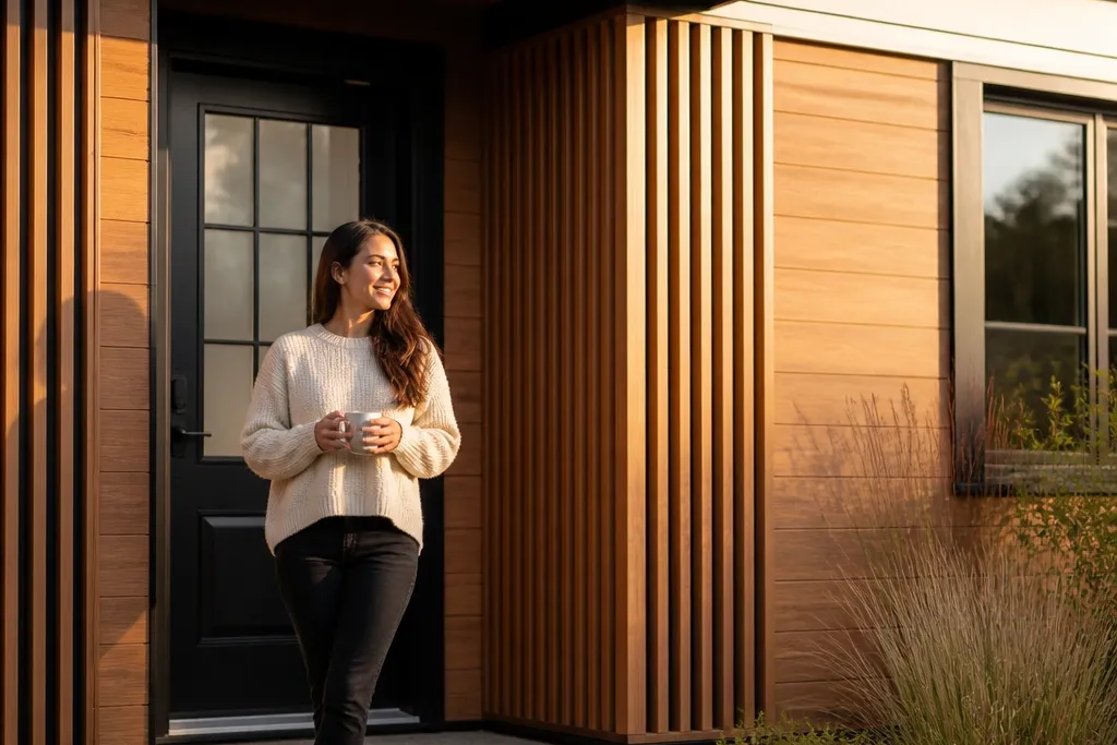 Renter-Friendly Modern House Facades With Wood