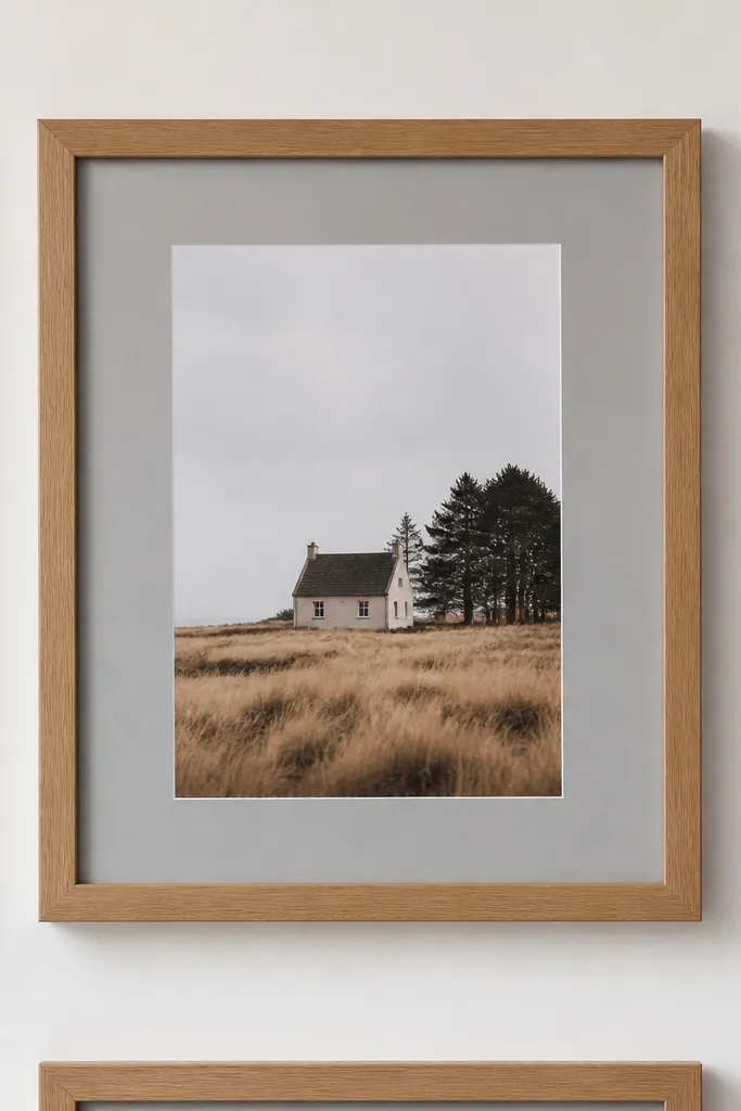 Frames mounted with two hanging points aligned on the back